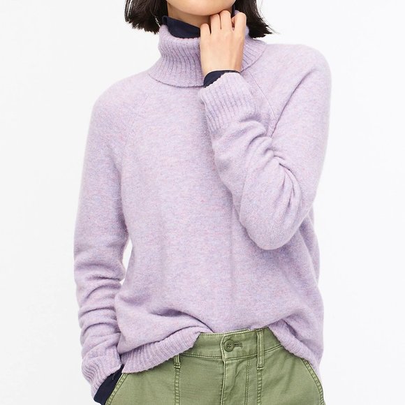 J. Crew Sweaters - J Crew Supersoft Yarn Lavender Turtleneck Sweater